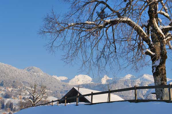 Chalet avec vue sur les Aravis